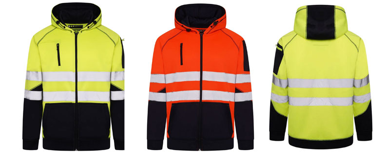 Aviator Hi Vis Zip Hoodie